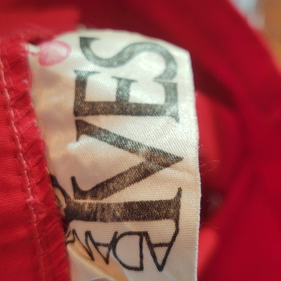 Vintage Adam Ives Red Midi Length Skirt - Picture 7 of 8